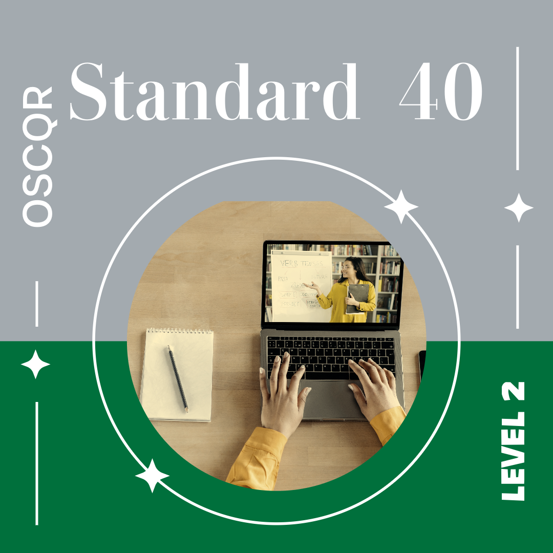 Apply OSCQR Standards to Your Courses CCRI